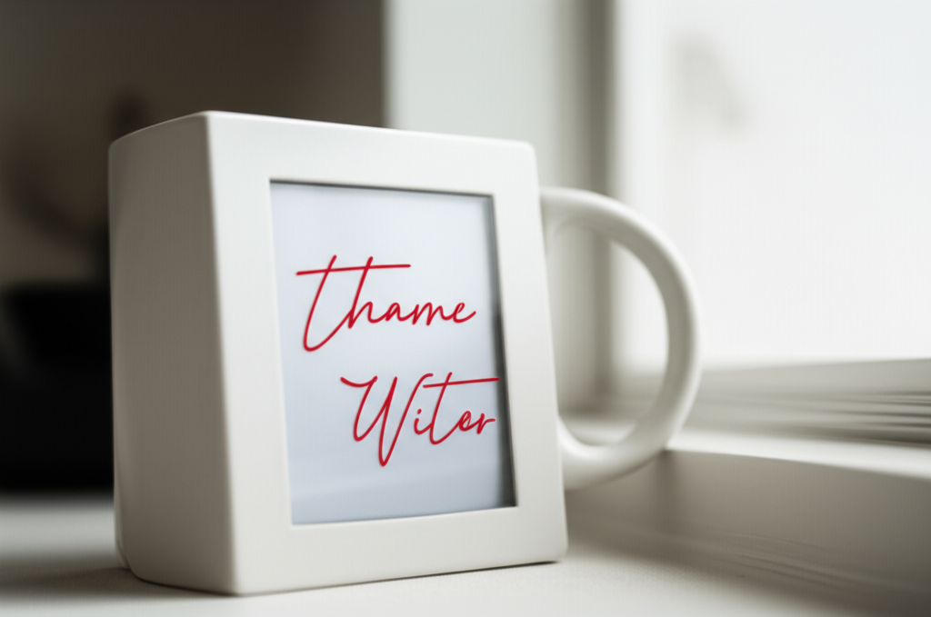 Professional photograph of a personalized item in a Singapore condo. Bright lighting. Sentimental composition. Intimate mood. No text or logos.